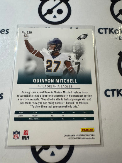 2024 NFL Prestige Rookie Card #320 Quinyon Mitchell Philadelphia Eagles
