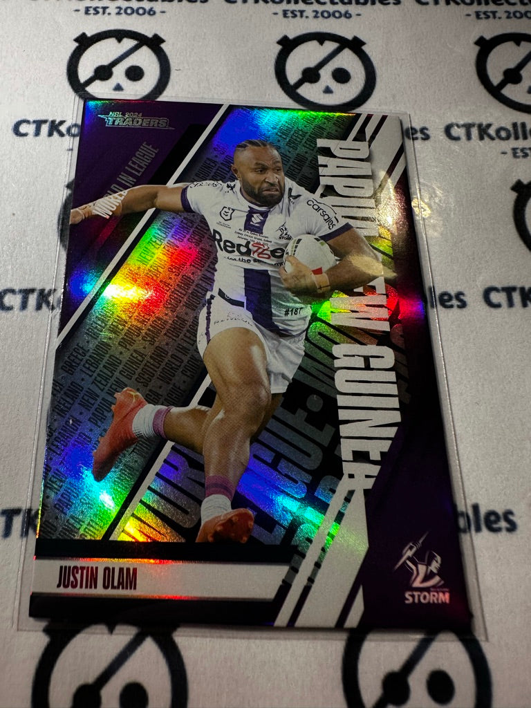 2024 TLA NRL Traders World In League - Justin Olam WL24/54 Storm