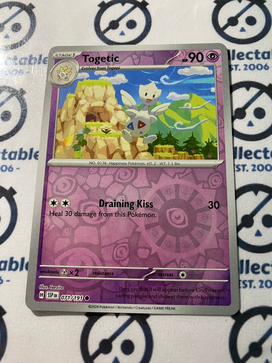 Togetic Reverse Holo #071/191 Surging Sparks Pokémon TCG 2024