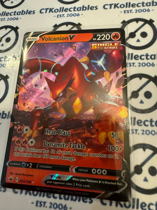 Volcanion V Ultra Rare #025/198 Pokemon Card Chilling Reign