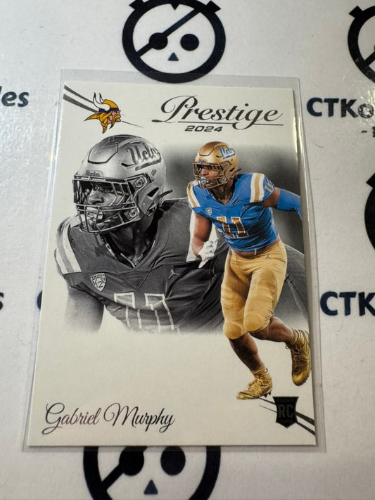 2024 NFL Prestige Rookie Card #363 Gabriel Murphy Minnesota Vikings