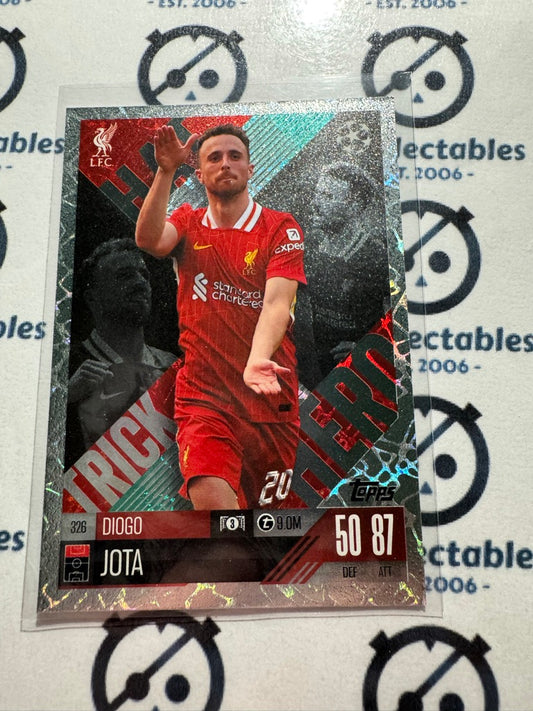 24/25 TOPPS MATCH ATTAX Diogo Jota Hat Trick Hero #326 SOCCER CARD