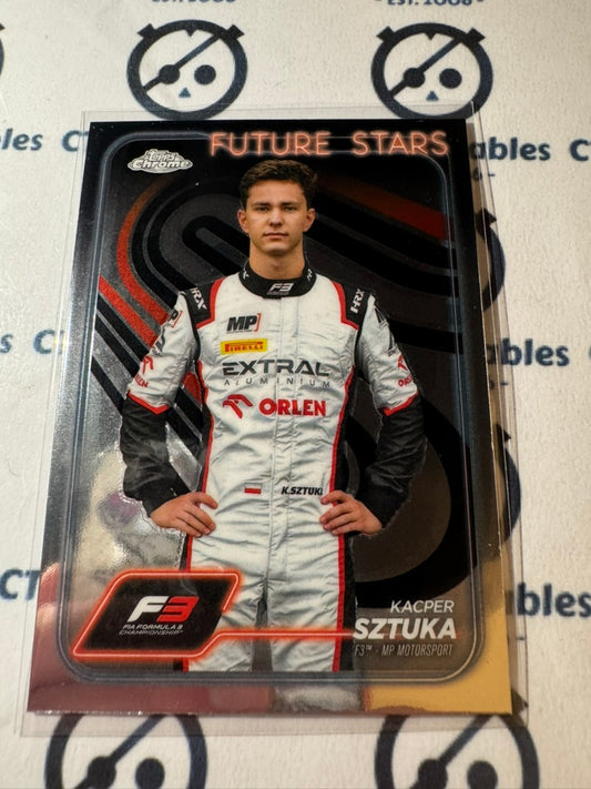 2024 Topps Chrome F1 Future Stars Kacper Sztuka #42 F3