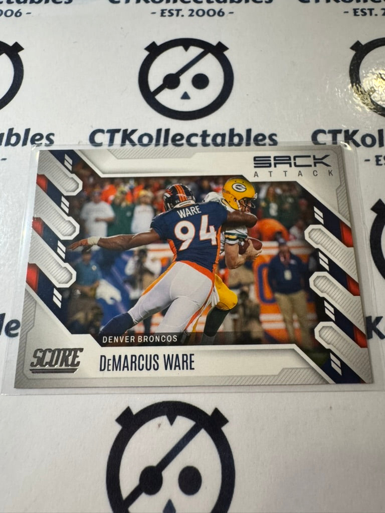 2022 NFL Panini Score Sack Attack #SA-DW DeMarcus Ware Broncos