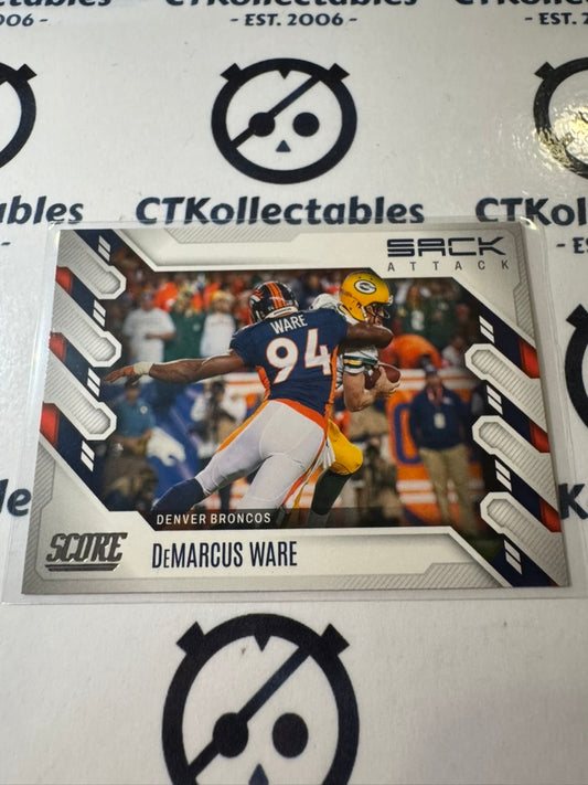 2022 NFL Panini Score Sack Attack #SA-DW DeMarcus Ware Broncos