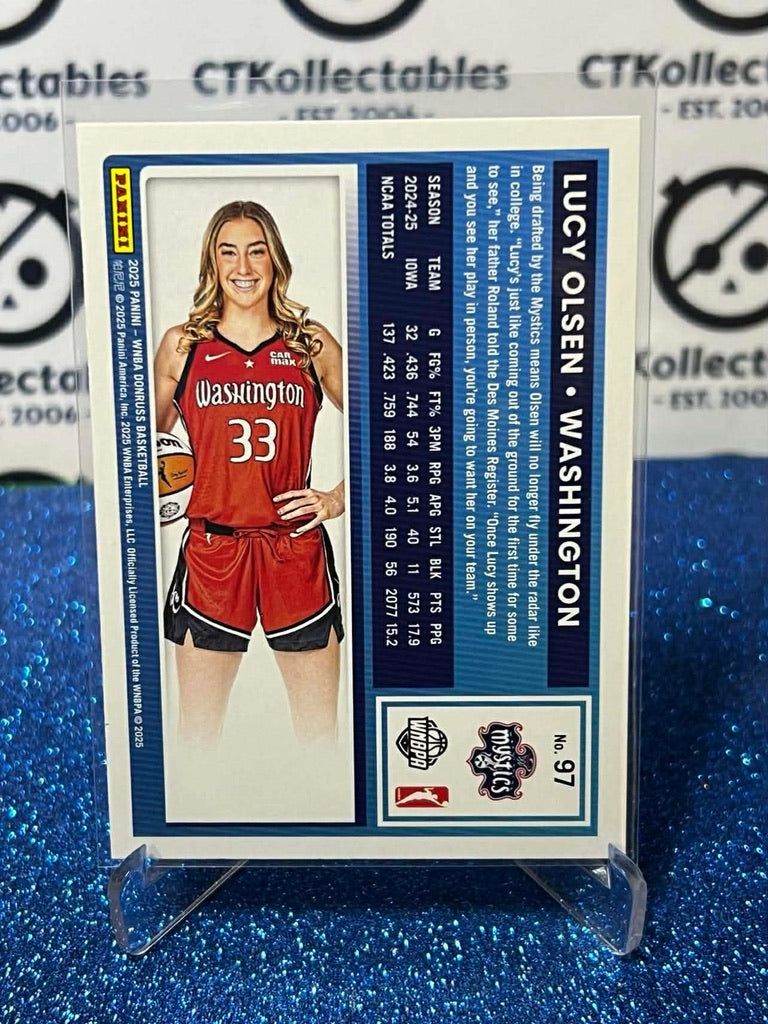 2025 Panini Donruss WNBA Rated Rookie #97 Lucy Olsen Washington Mystics