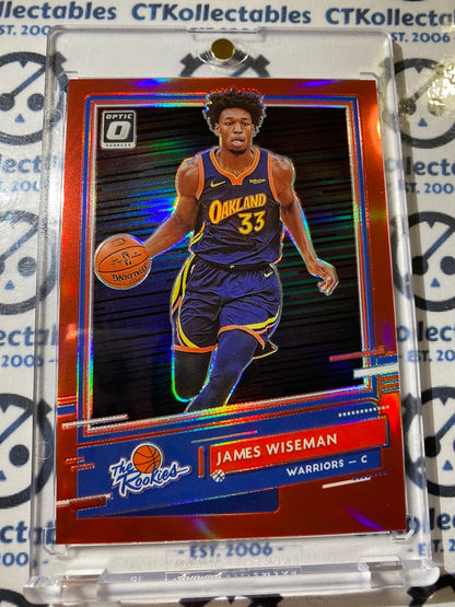 2020-21 NBA Optic James Wiseman #2 The Rookies Red Prizm #75/99 Warriors