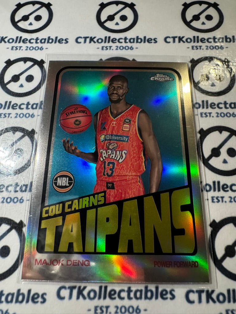 2022/23 Panini NBA Topps Chrome Majok Deng Retro Refractor #72-6 Taipans