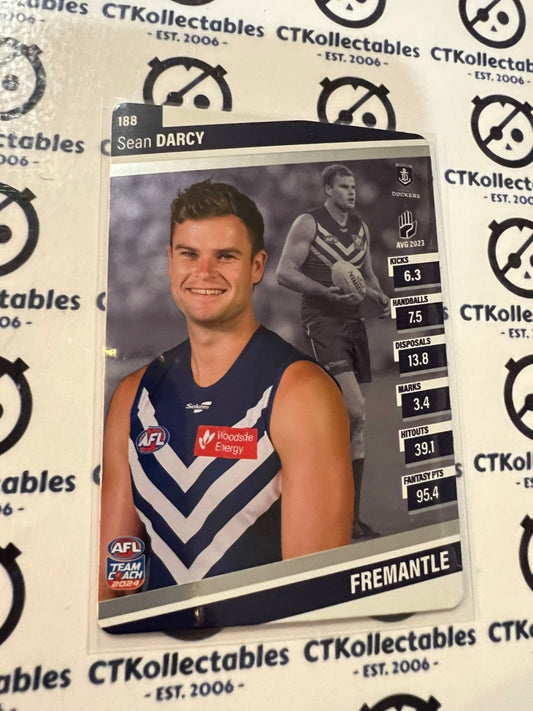 2024 AFL Teamcoach Silver Card #188 Sean Darcy Dockers