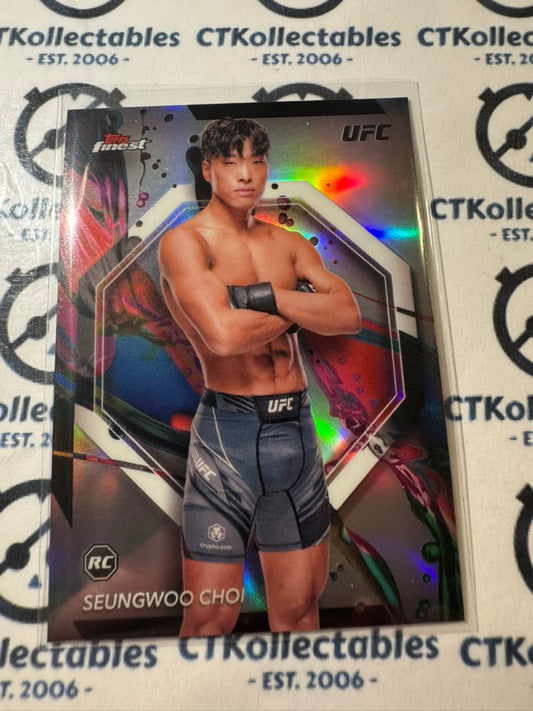 2024 UFC Topps Finest Seungwoo Refractor rookie card RC #55 Featherweight