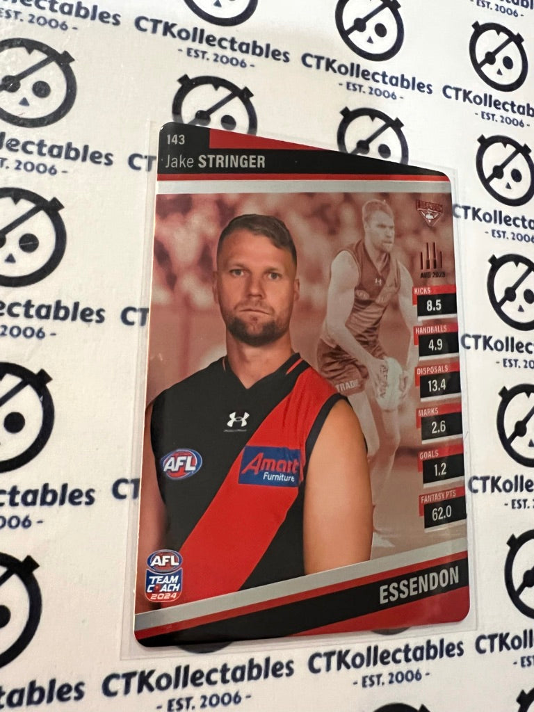 2024 AFL Teamcoach Silver Card #143 Jake Stringer Bombers