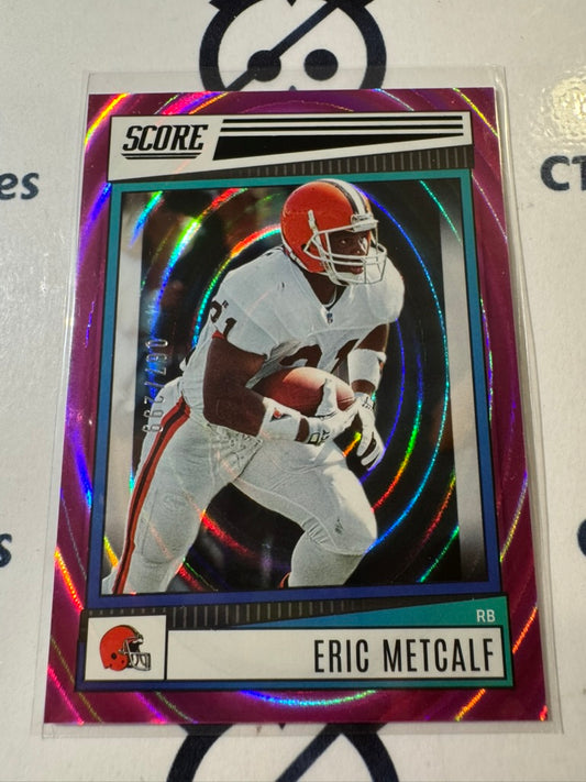 2022 NFL Panini Score Ellipse #209 Eric Metcalf #067/299 Browns