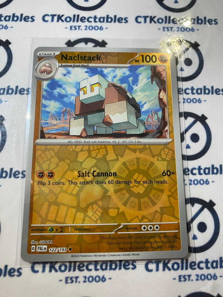 Naclstack Reverse Holo #122/193 2023 Paldea Evolved Pokemon Card ...