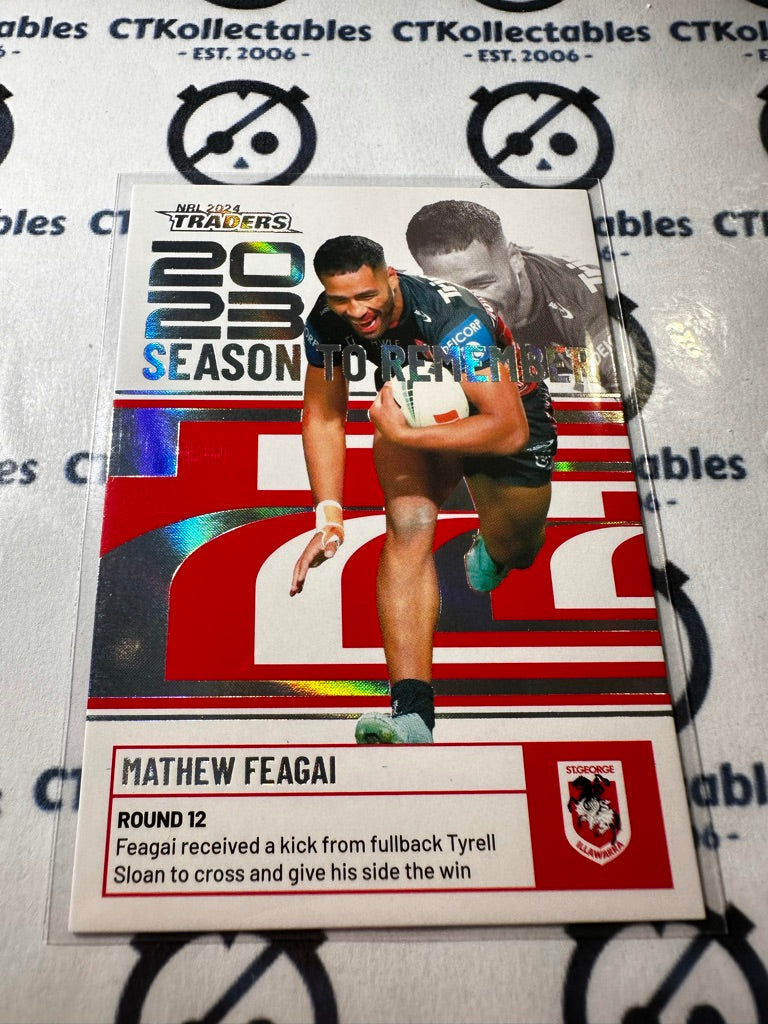 2024 TLA NRL Traders Season To Remember - Mathew Feagai SR40/51 Dragons