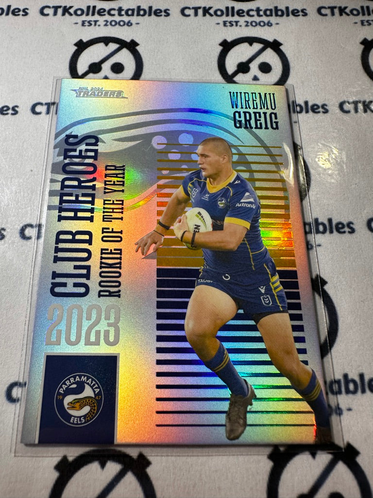 2024 TLA NRL Traders Club Heroes - Wiremu Greig SR28/44 Eels