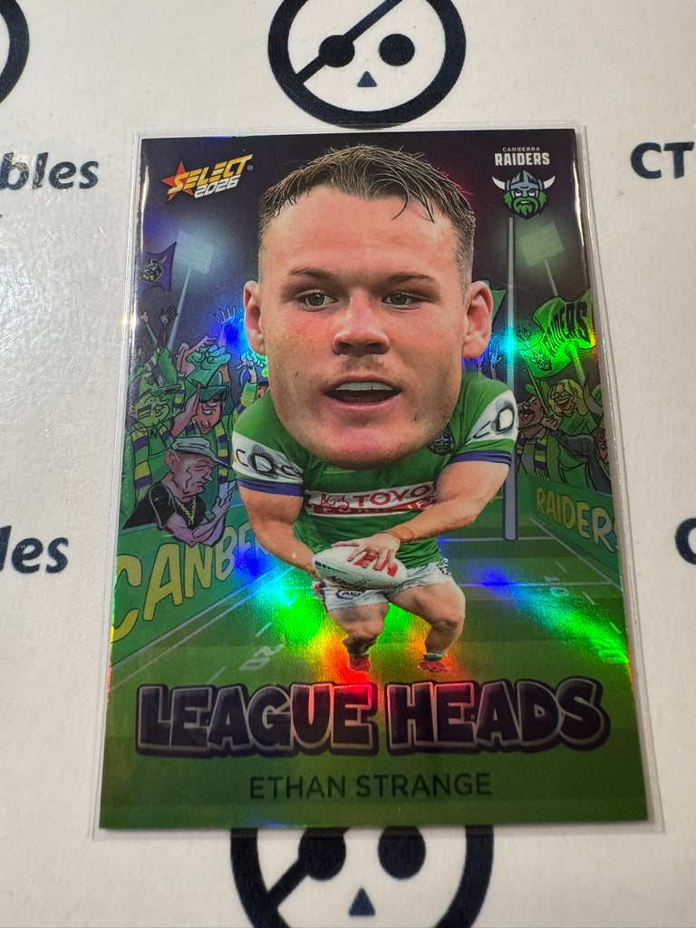 2026 Select NRL League Heroes League Heads #LH13 Ethan Strange Raiders