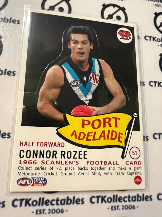 2024 AFL Teamcoach Scanlens Die-Cut Connor Rozee #51 Power