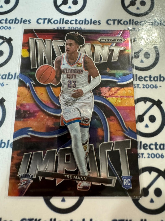 2021-22 NBA Panini Prizm Tre Mann Instant Impact RC #15 OKC