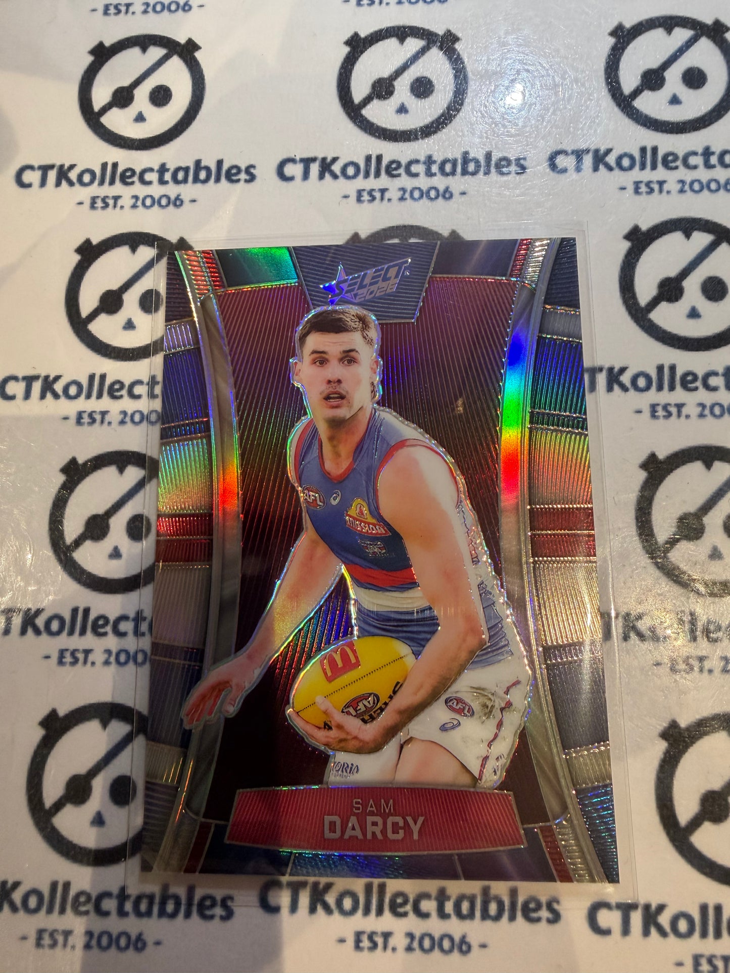 2026 Select AFL Footy Stars Hobby Luminous LG172 Sam Darcy #470/850 Bulldogs