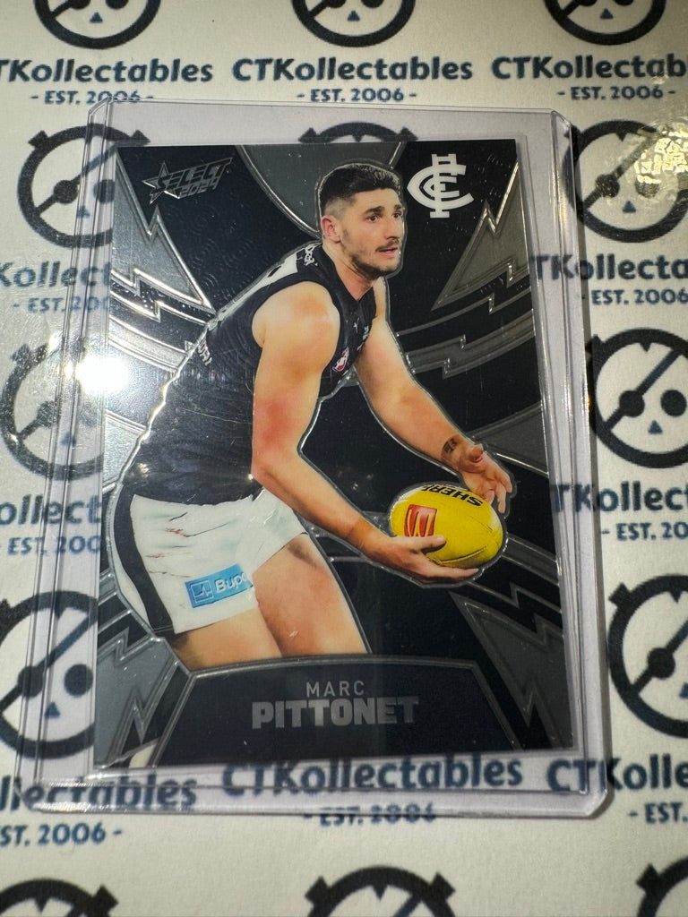 2024 AFL Footy Stars Thunderbolt LT61 Marc Pittonet #088/599 Blues