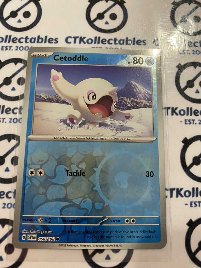 Cetoddle Reverse Holo #058/198 2023 Scarlet & Violet Pokémon TCG