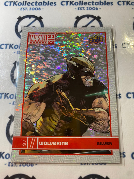 2021-22 Upper Deck Marvel Annual Wolverine # 25 Silver Sparkle Parallel