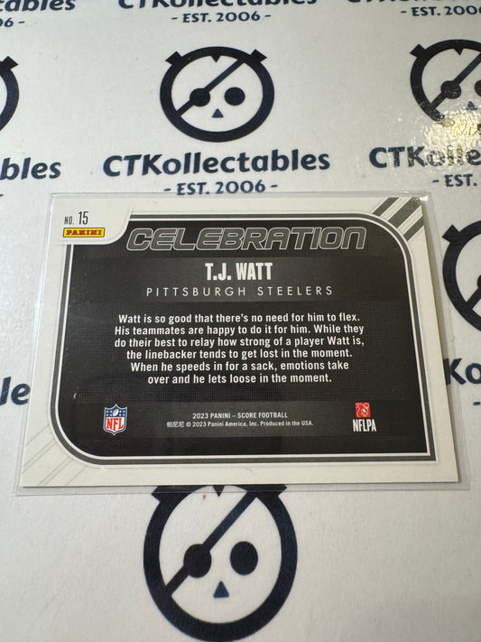 2023 NFL Score CELEBRATION #15 T.J. Watt Pittsburgh Steelers