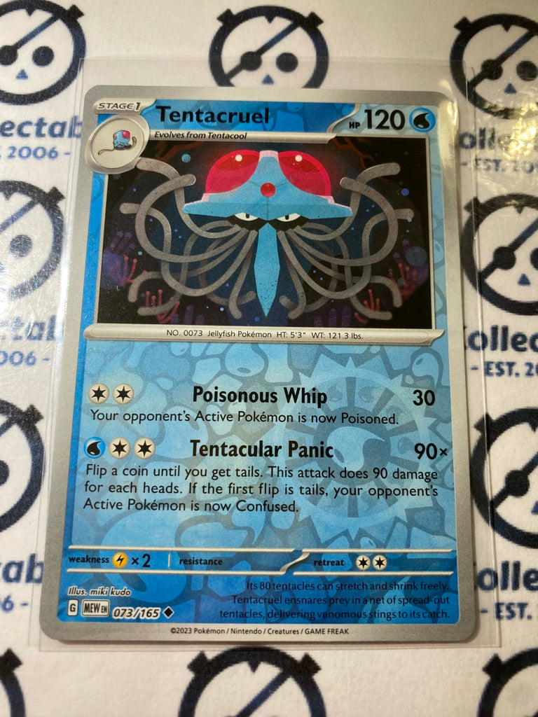 Tentacruel Reverse Holo #073/165 Scarlet & Violet 151 Pokemon Card