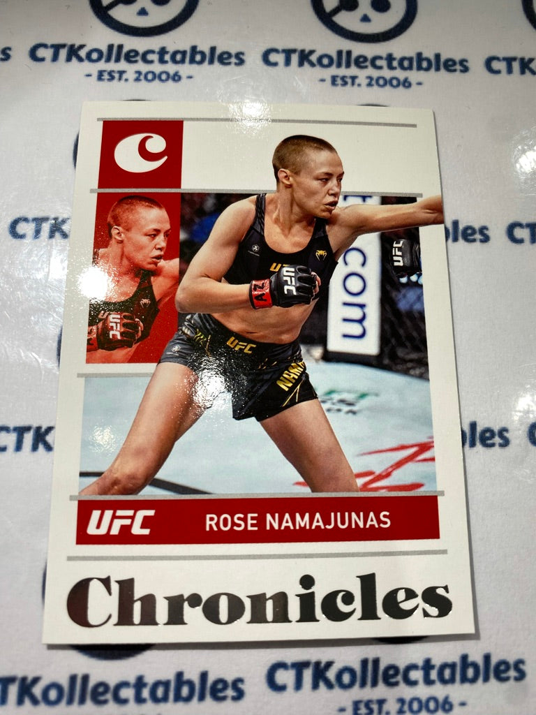 2022 UFC Panini Chronicles Base #60 Rose Namajunas - Strawweight