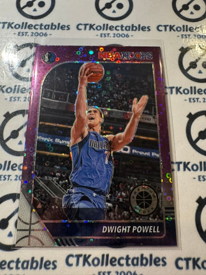 2019-20 NBA Panini Hoops Premium Dwight Powell Purple Disco Prizm #45 Mavericks