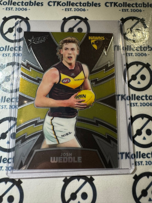 2024 AFL Footy Stars Thunderbolt LT218 Josh Weddle #523/599 Hawks