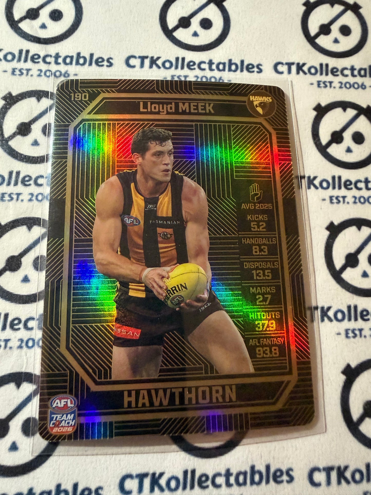 2026 Teamcoach AFL BRONZE Lloyd Meek #190 Hawks