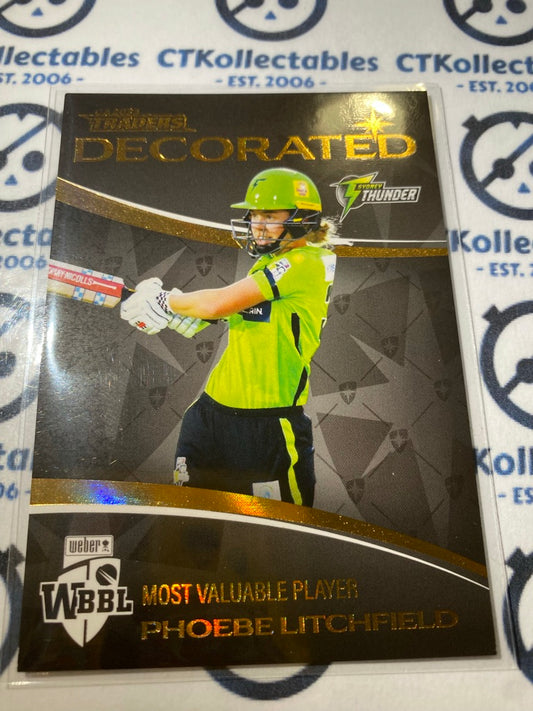 2023/24 TLA Cricket Luxe Traders Phoebe Litchfield Decorated #D29/30