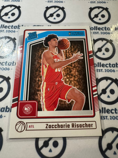 2024-25 NBA Panini Donruss Zaccharie Risacher Rated rookie RC #219 Hawks