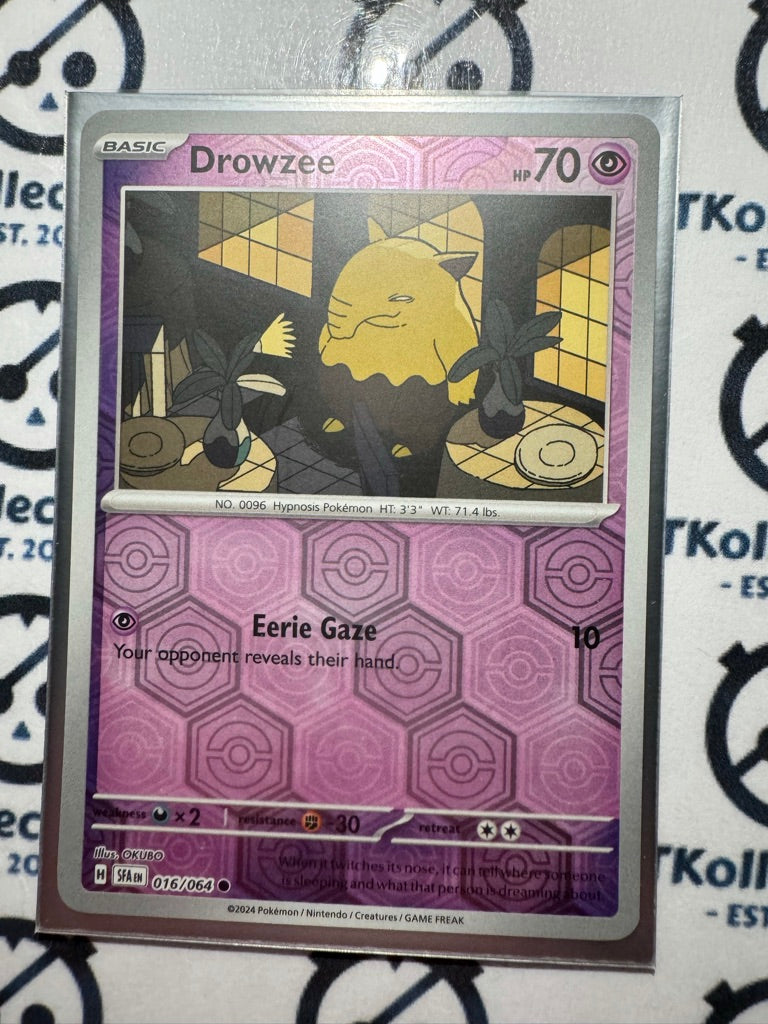 Drowzee Reverse Holo #016/064 2024 Shrouded Fable Pokemon TCG