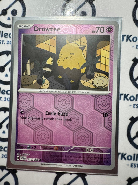 Drowzee Reverse Holo #016/064 2024 Shrouded Fable Pokemon TCG