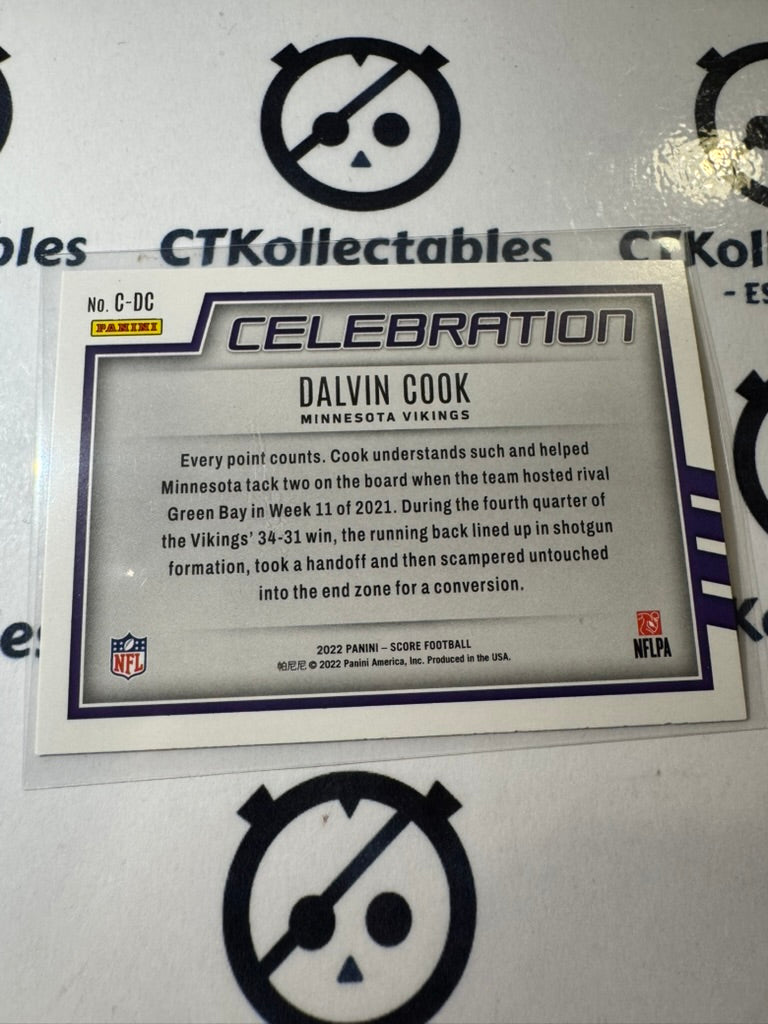 2022 NFL Panini Score Celebration #C-DC Dalvin Cook Vikings