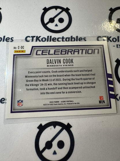 2022 NFL Panini Score Celebration #C-DC Dalvin Cook Vikings