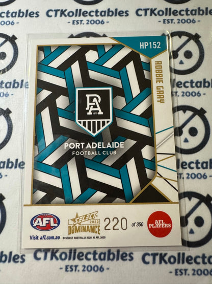 2020 AFL Dominance Robbie Gray #HP152 Holographic Port Adelaide  #220/350