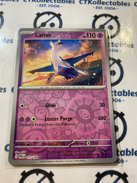 Latios Reverse Holo #073/182 2023 Scarlet & Violet Paradox Rift Pokémon TCG