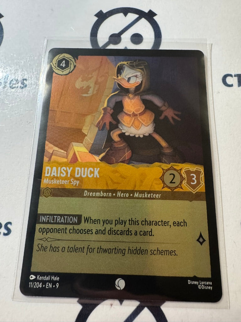 Disney Lorcana Fabled COLD FOIL 11/204 Daisy Duck – Musketeer Spy C