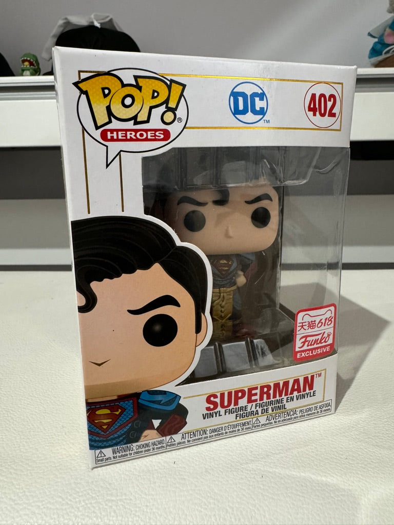 Funko Pop! Heroes Superman - Metallic Blue #402 Imperial Palace - Asia Exclusive