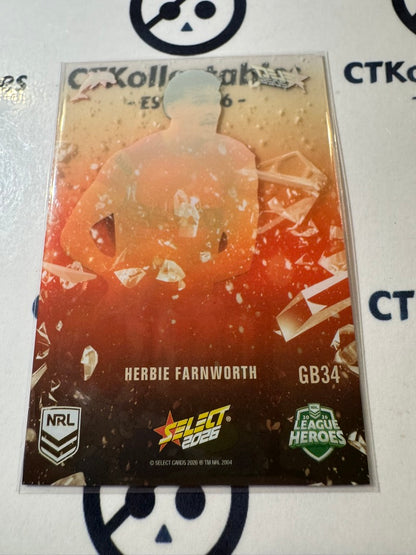 2026 Select NRL League Heroes Game Breakers #GB34 Herbie Farnworth Dolphins