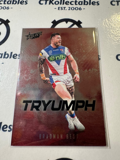 2026 Select NRL League Heroes Tryumph #TR49 Bradman Best Knights