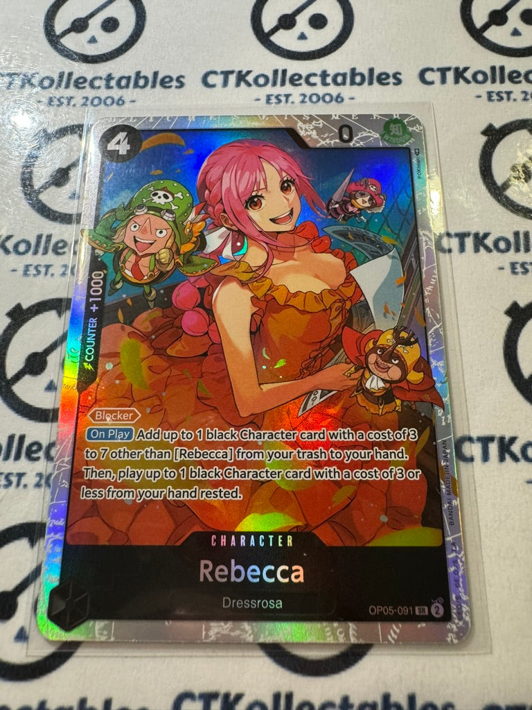 One Piece Rebecca #OP05-091 SR Foil Awakening of the New Era Card