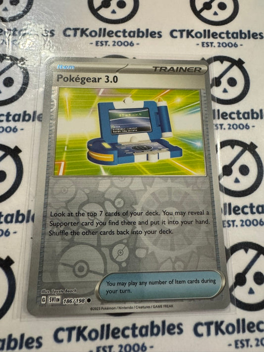 Pokegear 3.0  Reverse Holo #186/198 2023 Scarlet & Violet Pokémon TCG
