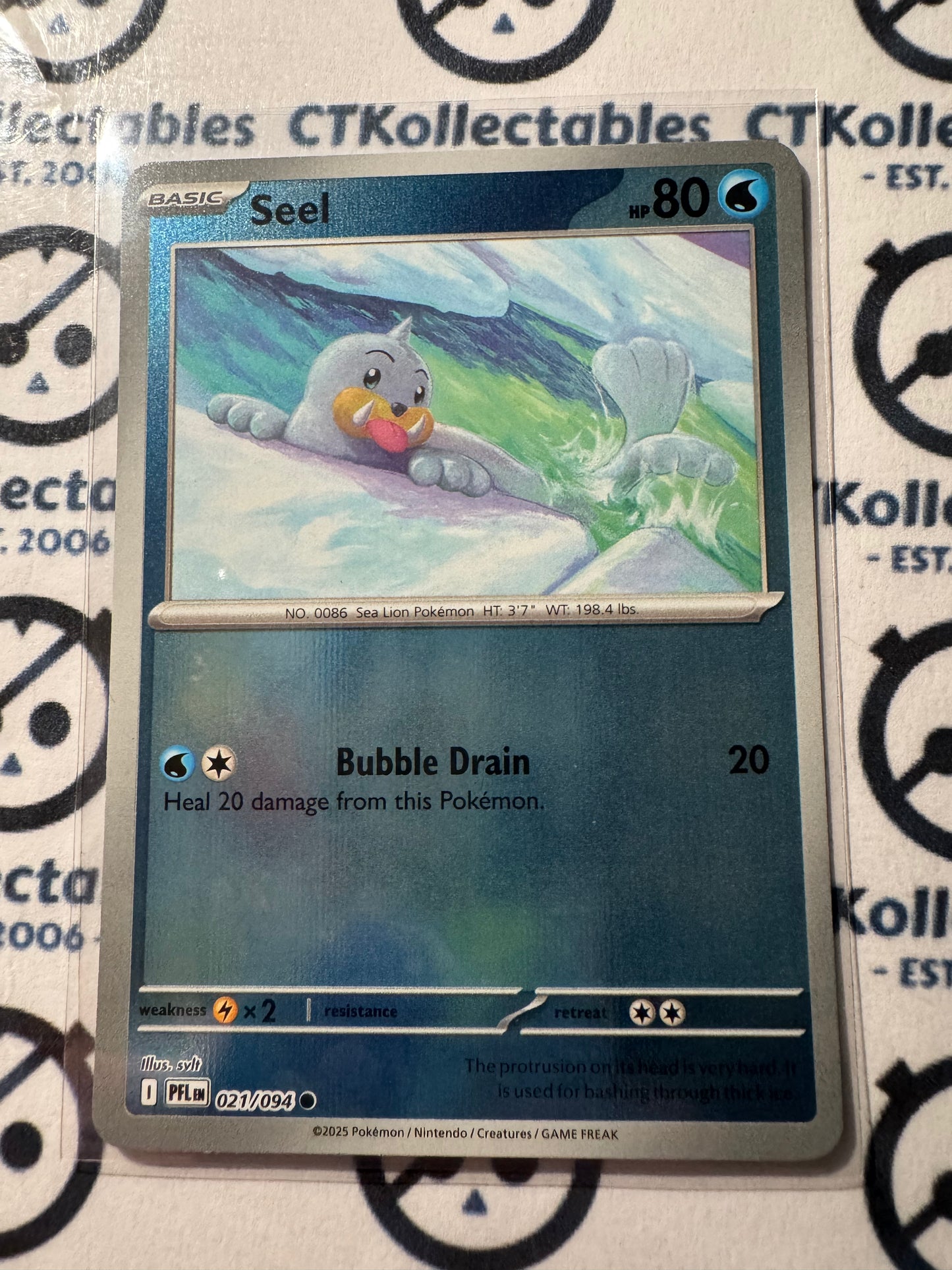 Seel Reverse Holo #021/094 Phantasmal Flames Pokemon