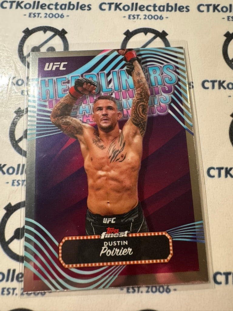 2024 UFC Topps Finest Dustin Poirier Headliners #HDL-3 Lightweight