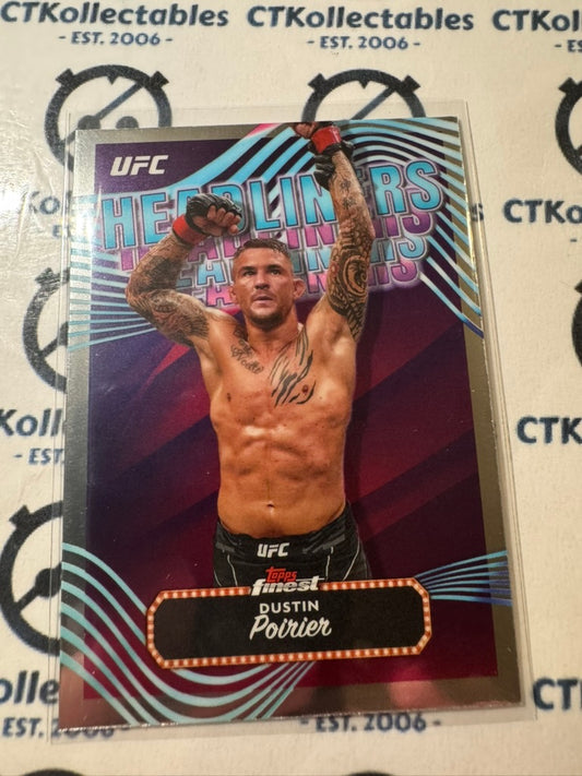 2024 UFC Topps Finest Dustin Poirier Headliners #HDL-3 Lightweight