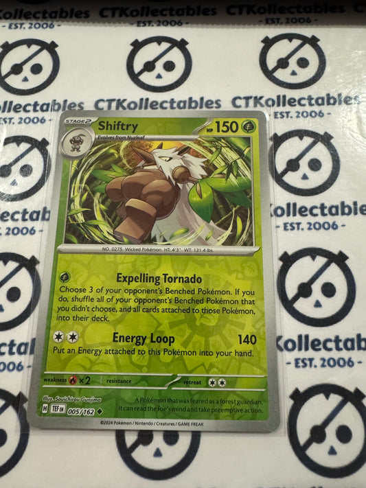 Shiftry Reverse Holo Scarlet & Violet Temporal Forces # 005/162 Pokemon